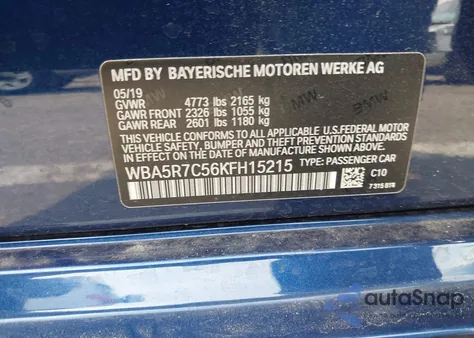 2019 BMW 330Xi xDrive from USA, damaged, VIN WBA5R7C56KFH15215